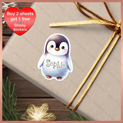 Personalised penguin shaped - penguin,