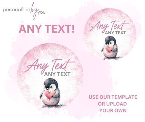 Personalised stickers pink - personalised,