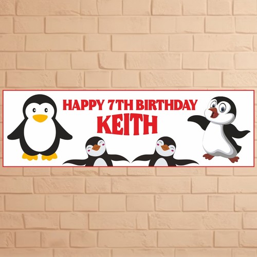 Personalised penguin - 2x,