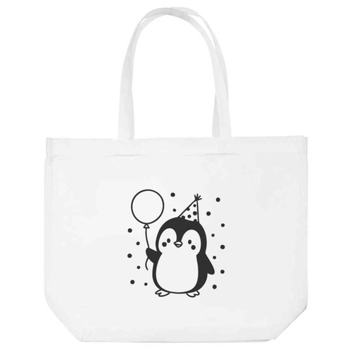 Party penguin shopping - shopping, tote