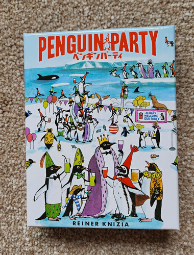 Penguin party card - card, game