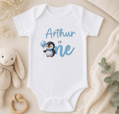 Personalised blue penguin - personalised,