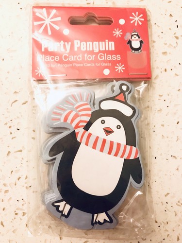 Fun party penguin place cards - fun,