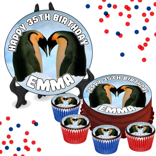 Penguin duo personalised - penguin,