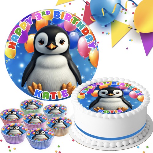 Cute penguin birthday - penguin,