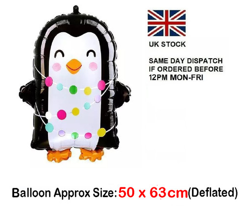 Christmas penguin 63cm foil - christmas,