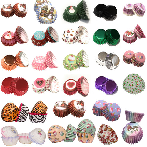 Mini cupcake cases different - cases,