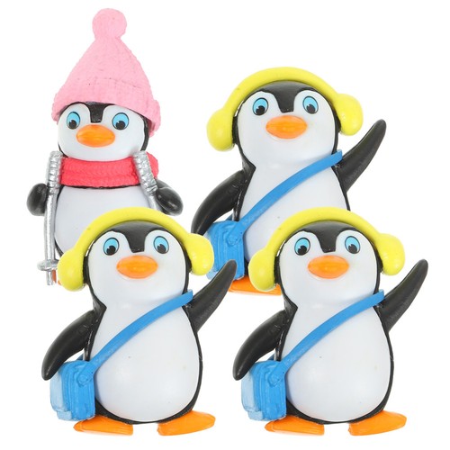 4pcs reusable penguin cake - penguin,