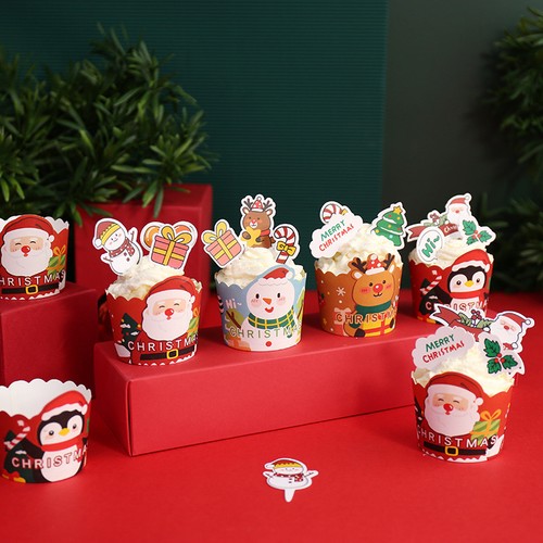 Pcs christmas cupcake - christmas,